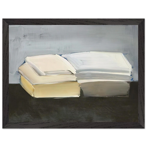 Livres - Lyrical Abstraction by Nicolas de Stael — Framed art print at Zephyeer