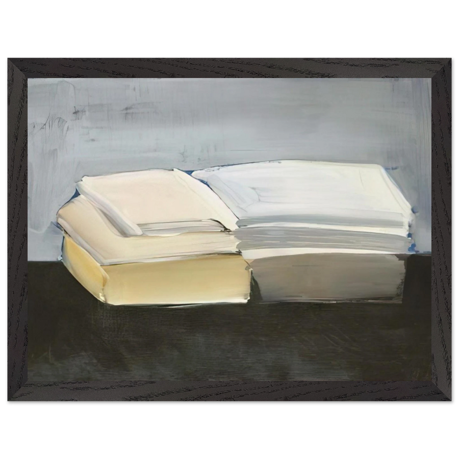 Livres - Lyrical Abstraction by Nicolas de Stael — Framed art print at Zephyeer