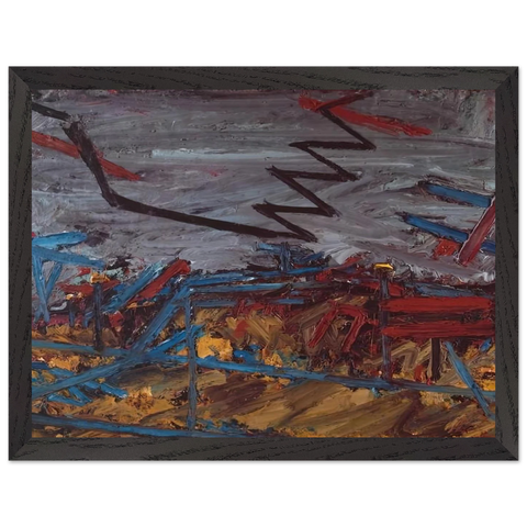 PRIMROSE HILL 1968 by Frank Auerbach — Framed art print at Zephyeer