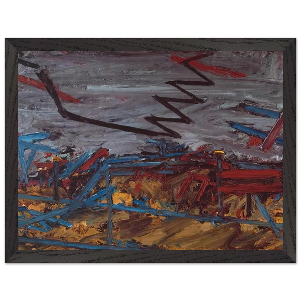 PRIMROSE HILL 1968 by Frank Auerbach — Framed art print at Zephyeer