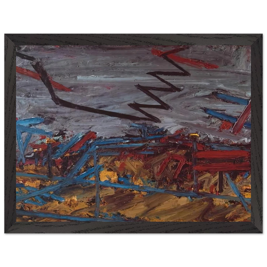 PRIMROSE HILL 1968 by Frank Auerbach — Framed art print at Zephyeer