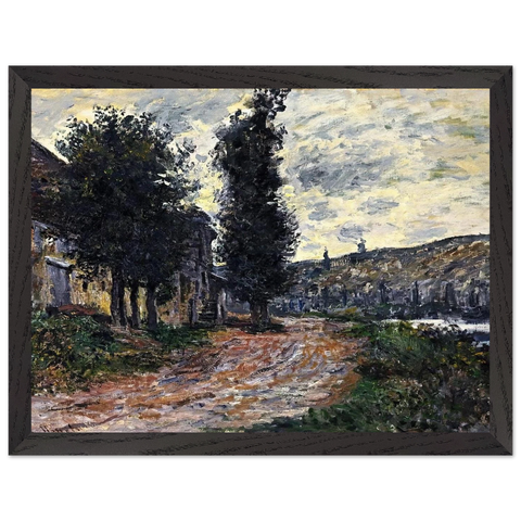 Tow Path at Lavacourt by Claude Monet — Framed art print at Zephyeer