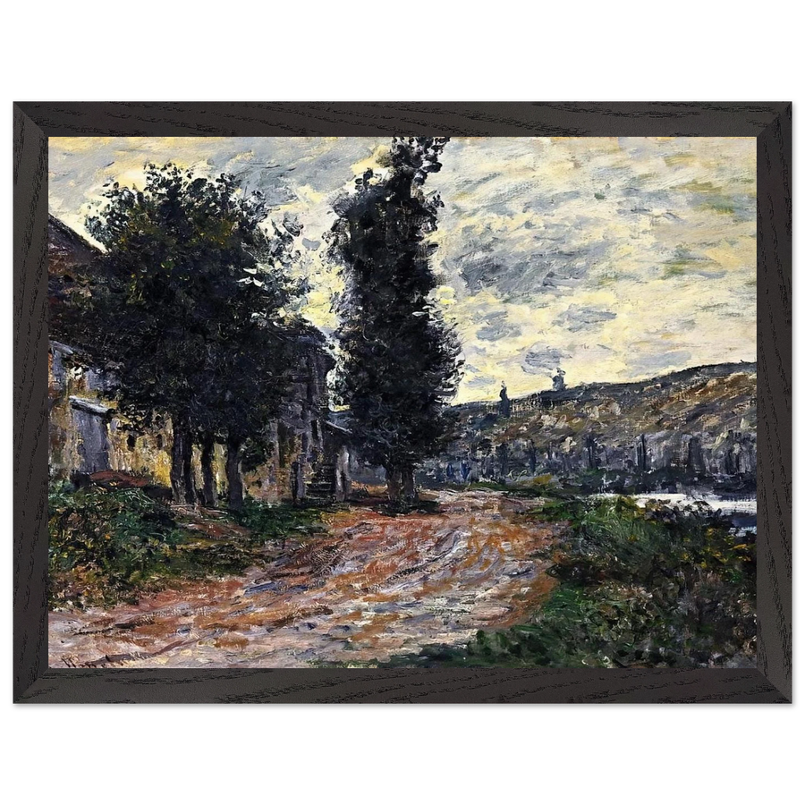Tow Path at Lavacourt by Claude Monet — Framed art print at Zephyeer