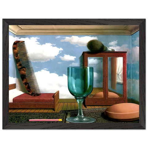 PERSONAL VALUES 1952 by Rene Magritte — Framed art print at Zephyeer