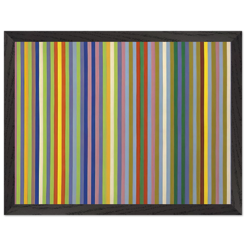 Lemon Ice - 1965 by Gene Davis — Framed art print at Zephyeer