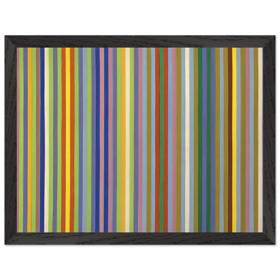 Lemon Ice - 1965 by Gene Davis — Framed art print at Zephyeer