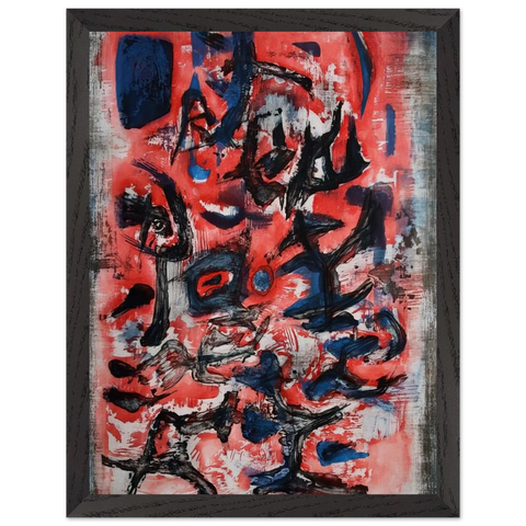 SIGNES EN MOUVEMENT 1957 by Zao Wou-Ki — Framed art print at Zephyeer