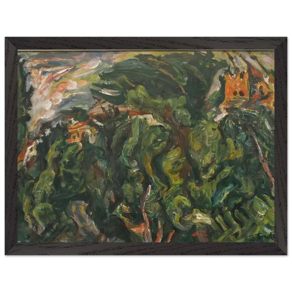 THE RED CASTLE OF CERET 1919 by Chaim Soutine — Framed art print at Zephyeer