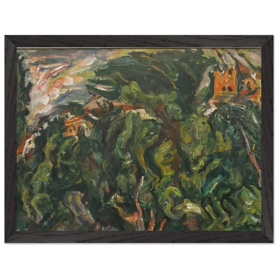 THE RED CASTLE OF CERET 1919 by Chaim Soutine — Framed art print at Zephyeer