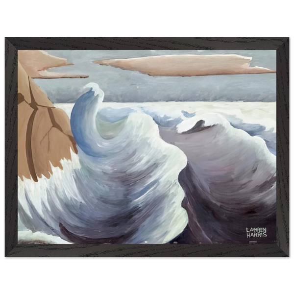Shoreline - Art Nouveau Modern by Lawren Harris — Framed art print at Zephyeer