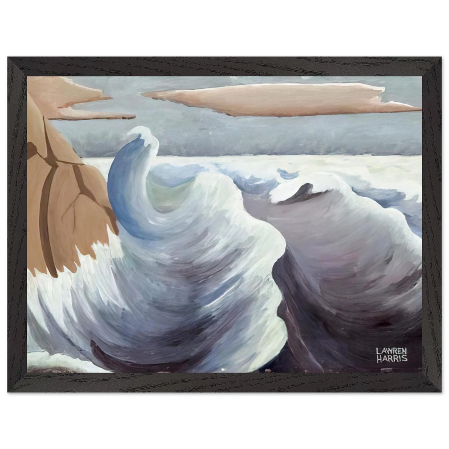 Shoreline - Art Nouveau Modern by Lawren Harris — Framed art print at Zephyeer