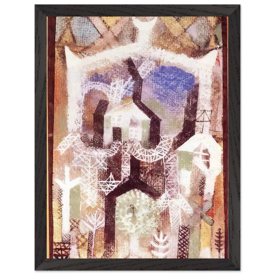 SUMMER HOUSES 1919 by Paul Klee — Framed art print at Zephyeer