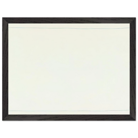 Bent Line Drawing - Minimalism by Robert Ryman — Framed art print at Zephyeer