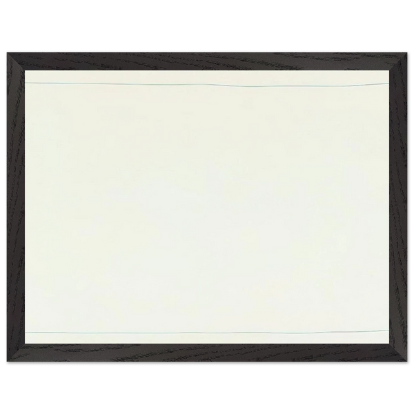 Bent Line Drawing - Minimalism by Robert Ryman — Framed art print at Zephyeer