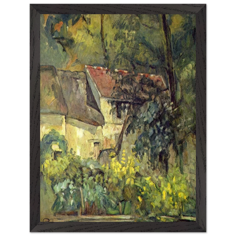 The House of Pere Lacroix in Auvers by Paul Cézanne — Framed art print at Zephyeer