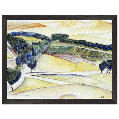 LANDSCAPE AT TOLEDO 1913 by Diego Rivera — Framed art print at Zephyeer