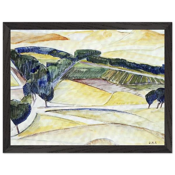 LANDSCAPE AT TOLEDO 1913 by Diego Rivera — Framed art print at Zephyeer