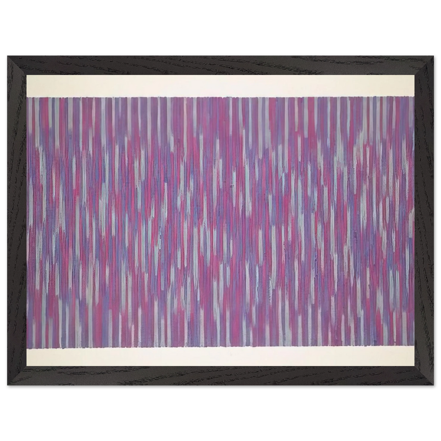 Red Picnic - 1984 by Gene Davis — Framed art print at Zephyeer