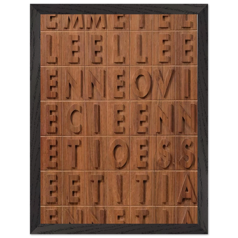 EMME I ELLE 1970 by Alighiero Boetti — Framed art print at Zephyeer