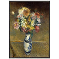 CHRYSANTHEMUMS IN A VASE by Gustave Caillebotte — Framed art print at Zephyeer