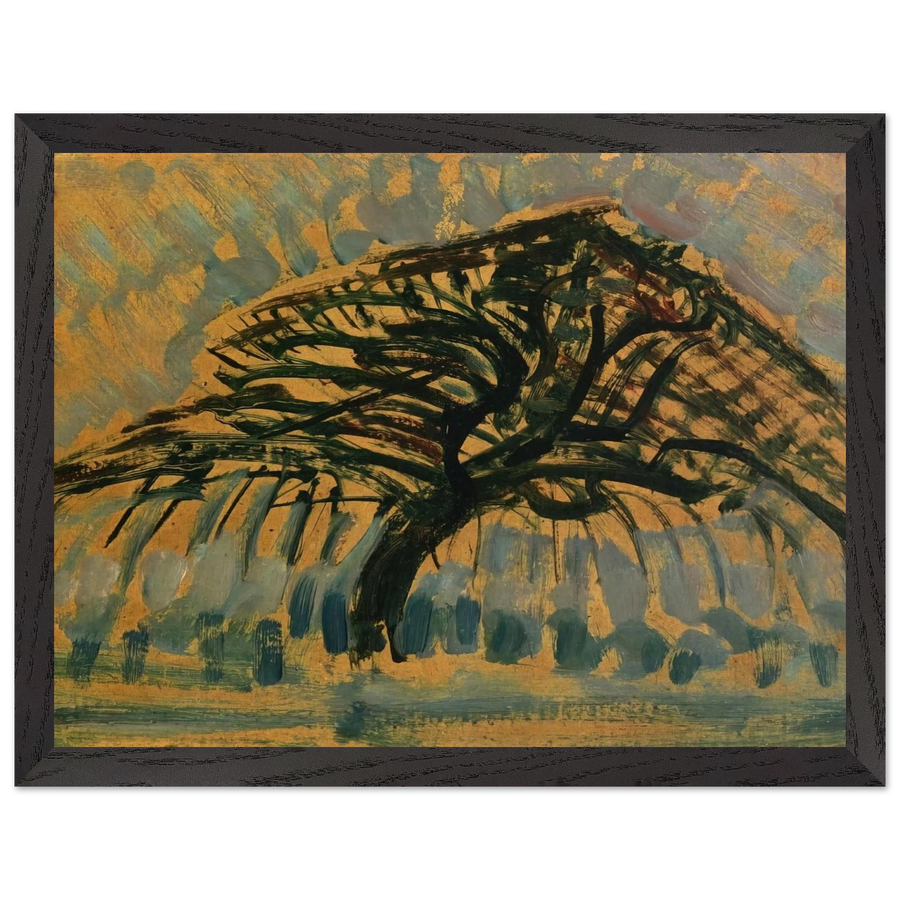 Study for Blue Apple Tree Series by Piet Mondrian — Framed art print at Zephyeer