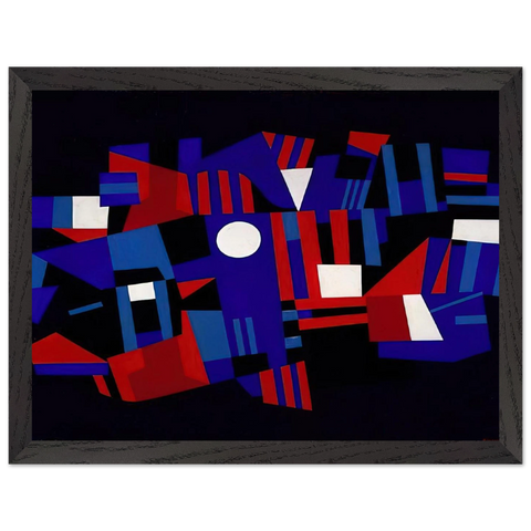 Red and Blue Composition - 1941 by Ad Reinhardt — Framed art print at Zephyeer