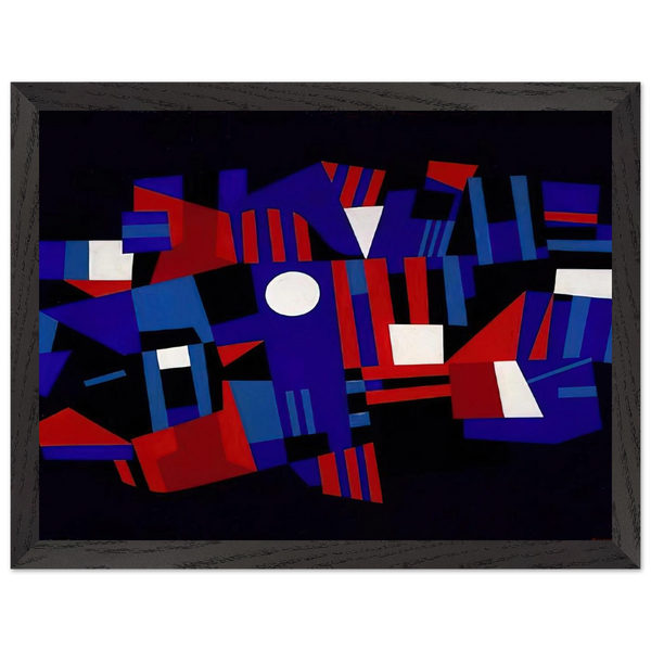 Red and Blue Composition - 1941 by Ad Reinhardt — Framed art print at Zephyeer