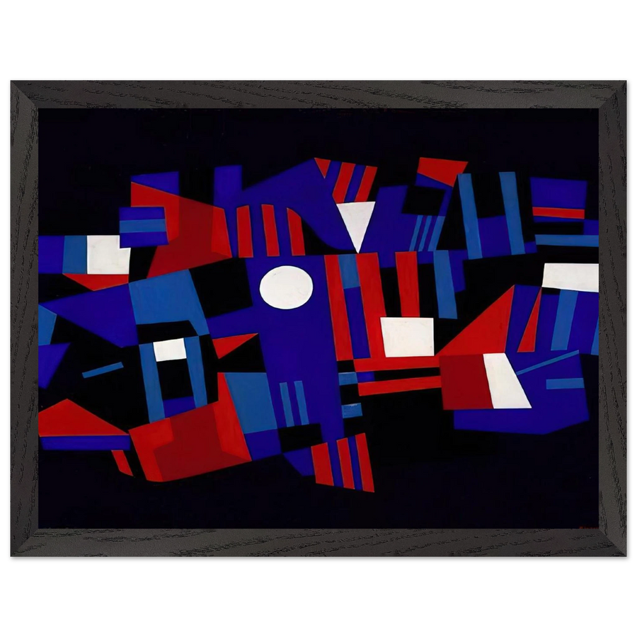 Red and Blue Composition - 1941 by Ad Reinhardt — Framed art print at Zephyeer