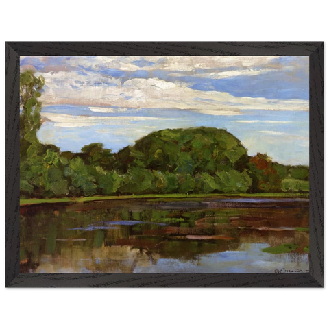 Geinrust Farm with Isolated Tree by Piet Mondrian — Framed art print at Zephyeer