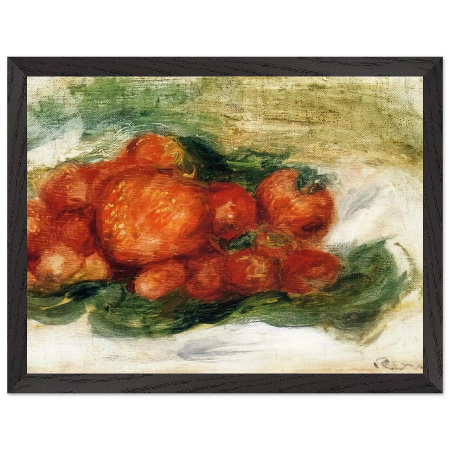 Still Life with Strawberries by Pierre-Auguste Renoir — Framed art print at Zephyeer
