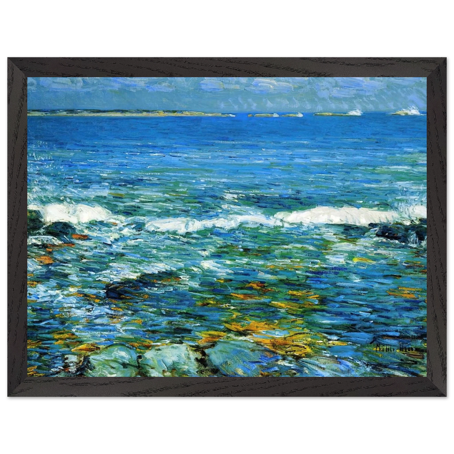 Duck Island from Appledore by Childe Hassam — Framed art print at Zephyeer