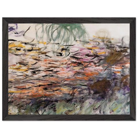 Water Lilies right half by Claude Monet — Framed art print at Zephyeer