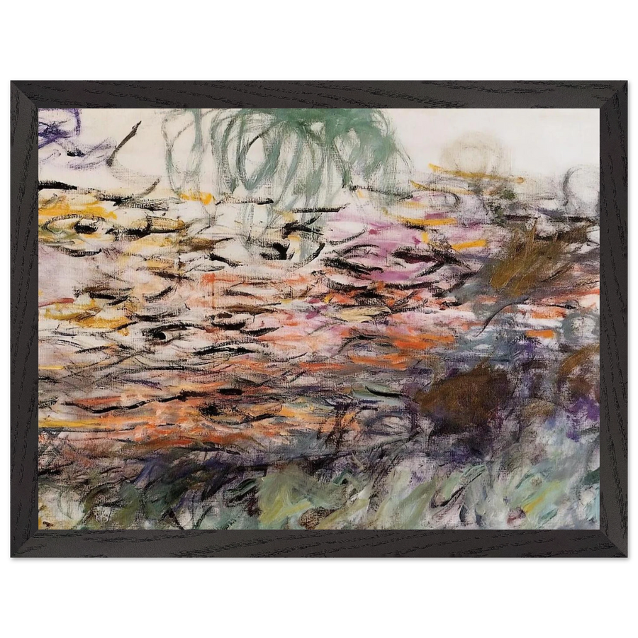 Water Lilies right half by Claude Monet — Framed art print at Zephyeer