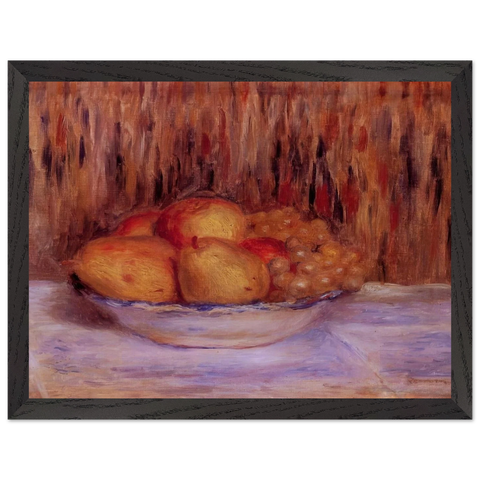 Still Life with Pears and Grapes by Pierre-Auguste Renoir — Framed art print at Zephyeer