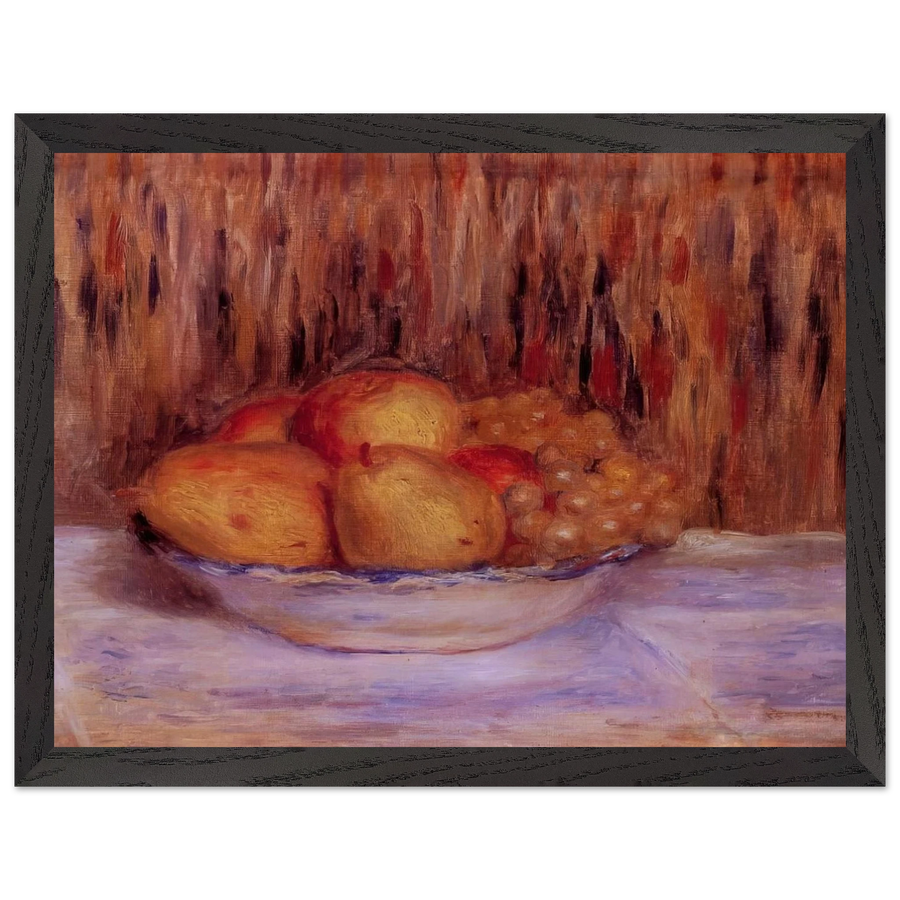 Still Life with Pears and Grapes by Pierre-Auguste Renoir — Framed art print at Zephyeer