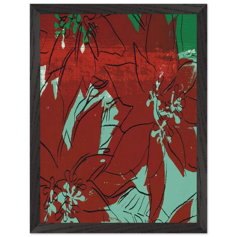 Poinsettias by Andy Warhol — Framed art print at Zephyeer