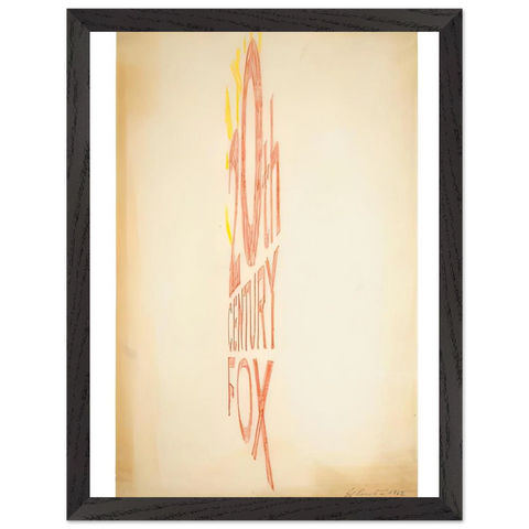 ANGLE STUDY LARGE TRADEMARK 1962 by Edward Ruscha — Framed art print at Zephyeer