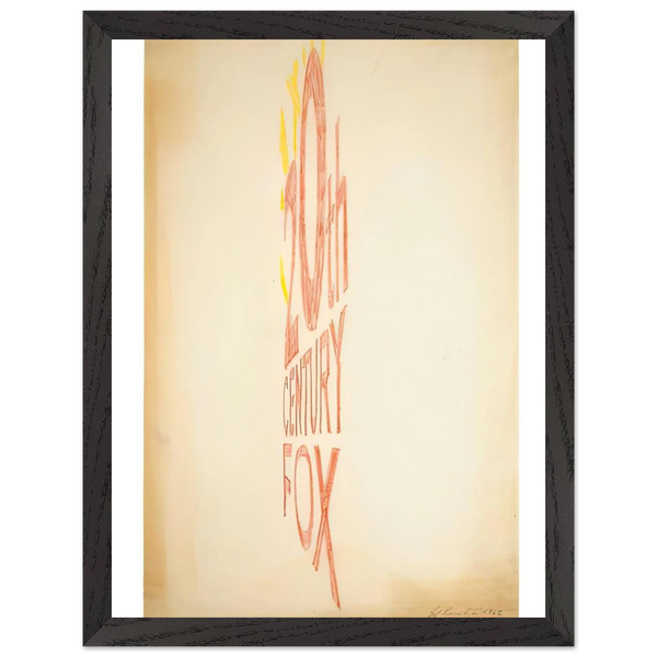 ANGLE STUDY LARGE TRADEMARK 1962 by Edward Ruscha — Framed art print at Zephyeer