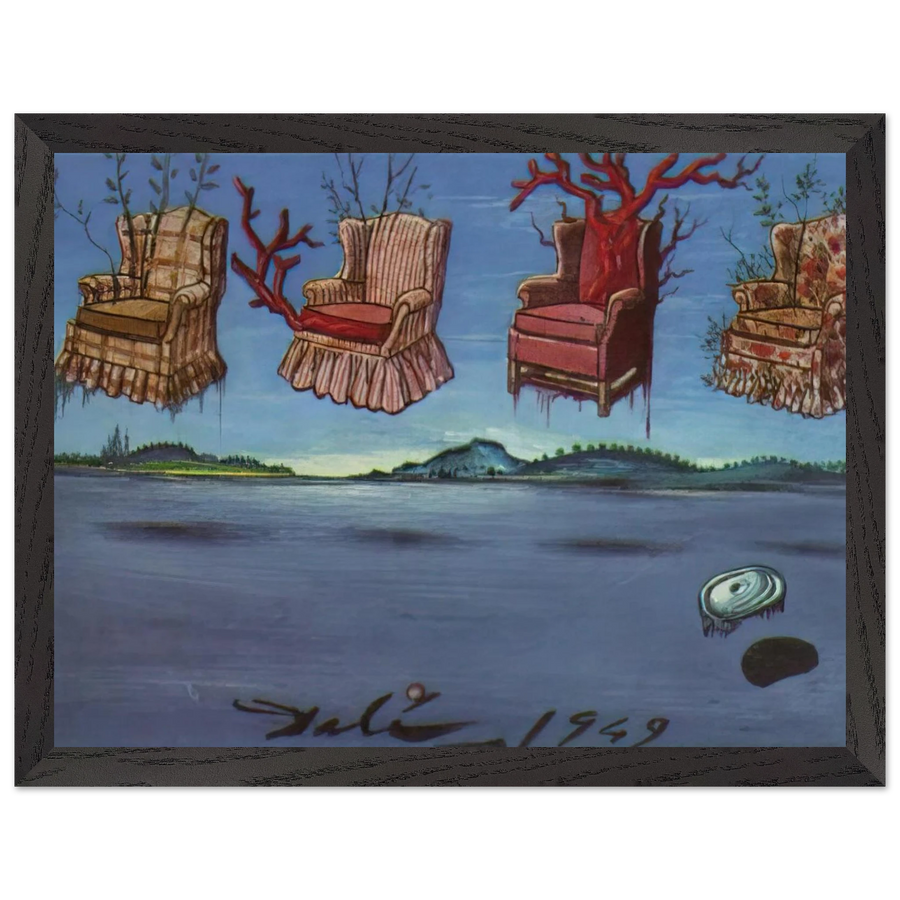 FOUR ARMCHAIRS IN THE SKY by Salvador Dali — Framed art print at Zephyeer