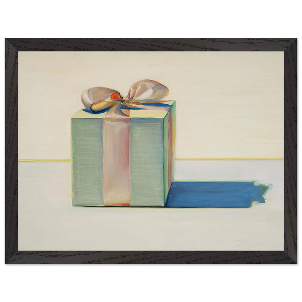 Gift Box - 1971 by Wayne Thiebaud — Framed art print at Zephyeer