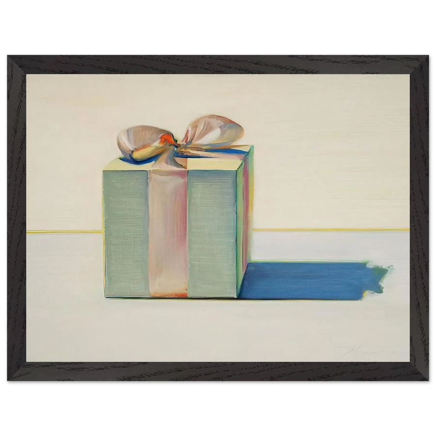 Gift Box - 1971 by Wayne Thiebaud — Framed art print at Zephyeer