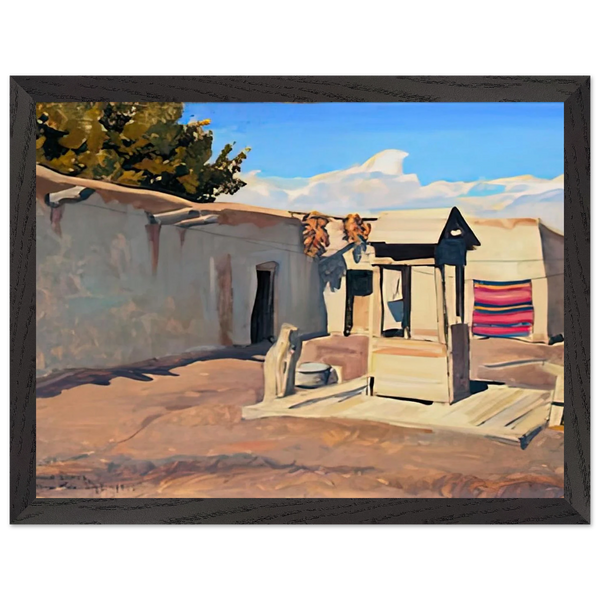 OLD PATIO 1931 by Maynard Dixon — Framed art print at Zephyeer