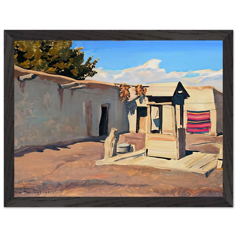 OLD PATIO 1931 by Maynard Dixon — Framed art print at Zephyeer