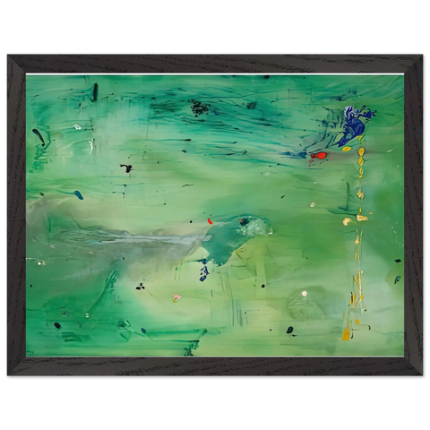 A Green Thought in a Green Shade, 1981- by Helen Frankenthaler — Framed art print at Zephyeer
