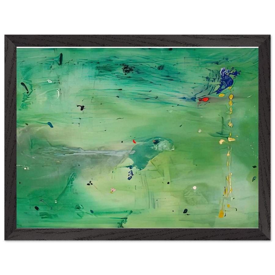 A Green Thought in a Green Shade, 1981- by Helen Frankenthaler — Framed art print at Zephyeer