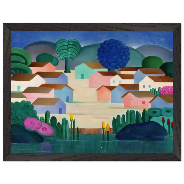 Landscape with Sixteen Houses by Tarsila do Amaral — Framed art print at Zephyeer