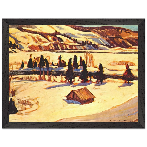 River St. Urbain - 1930 by A.Y. Jackson — Framed art print at Zephyeer