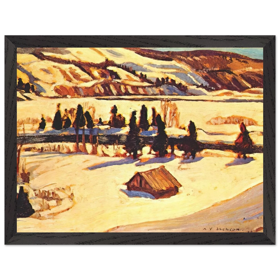 River St. Urbain - 1930 by A.Y. Jackson — Framed art print at Zephyeer