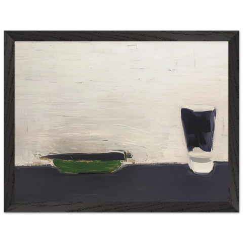 Nature morte au verre - 1954 by Nicolas de Stael — Framed art print at Zephyeer