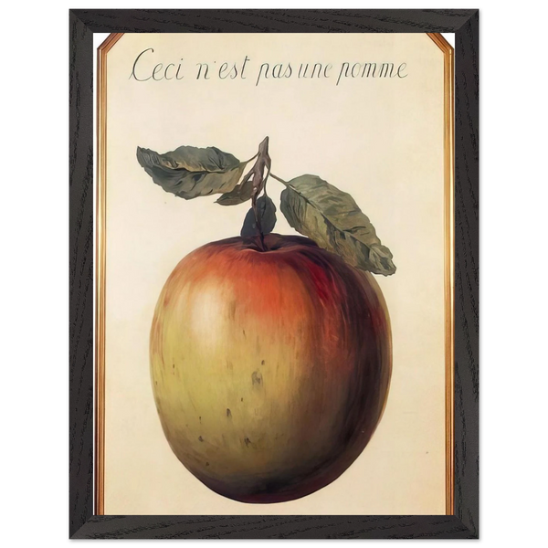 THIS IS NOT AN APPLE 1964 by Rene Magritte — Framed art print at Zephyeer